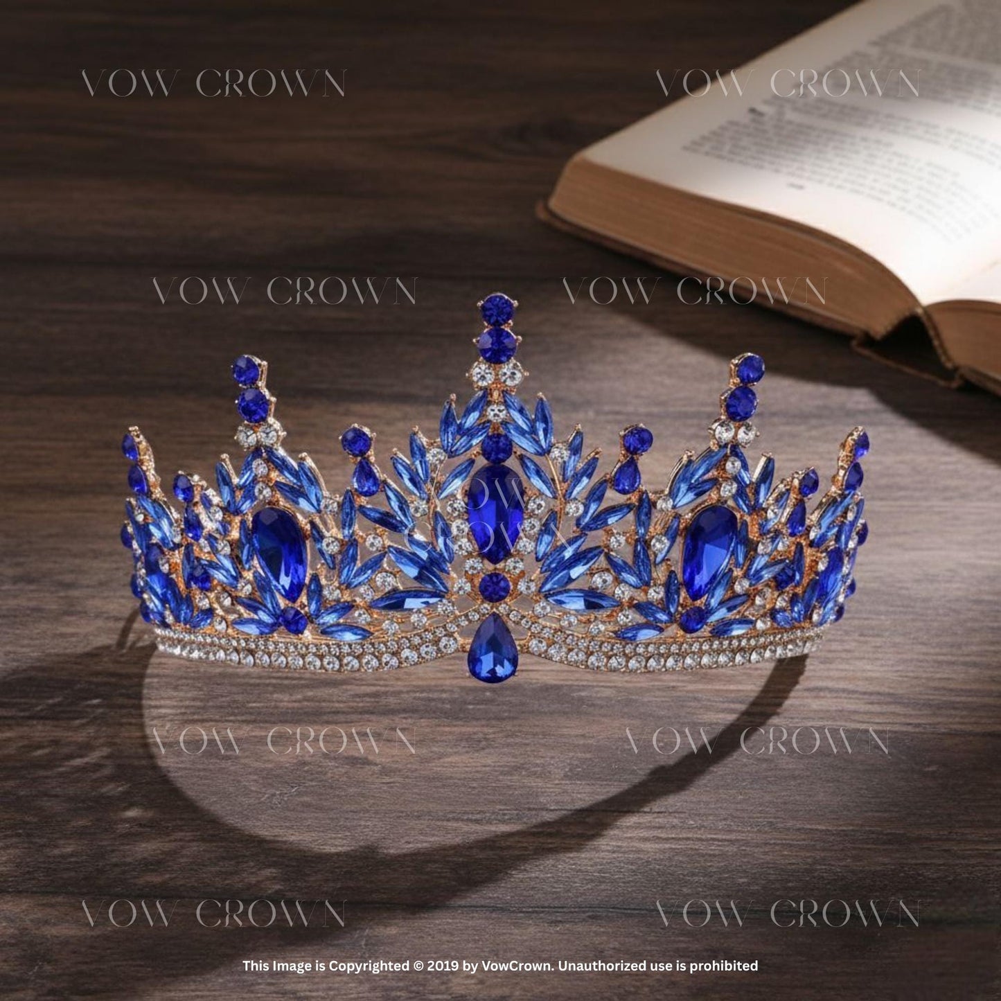 Amethyst Crystal Leaf Tiara - Gold Wedding Queen Crown