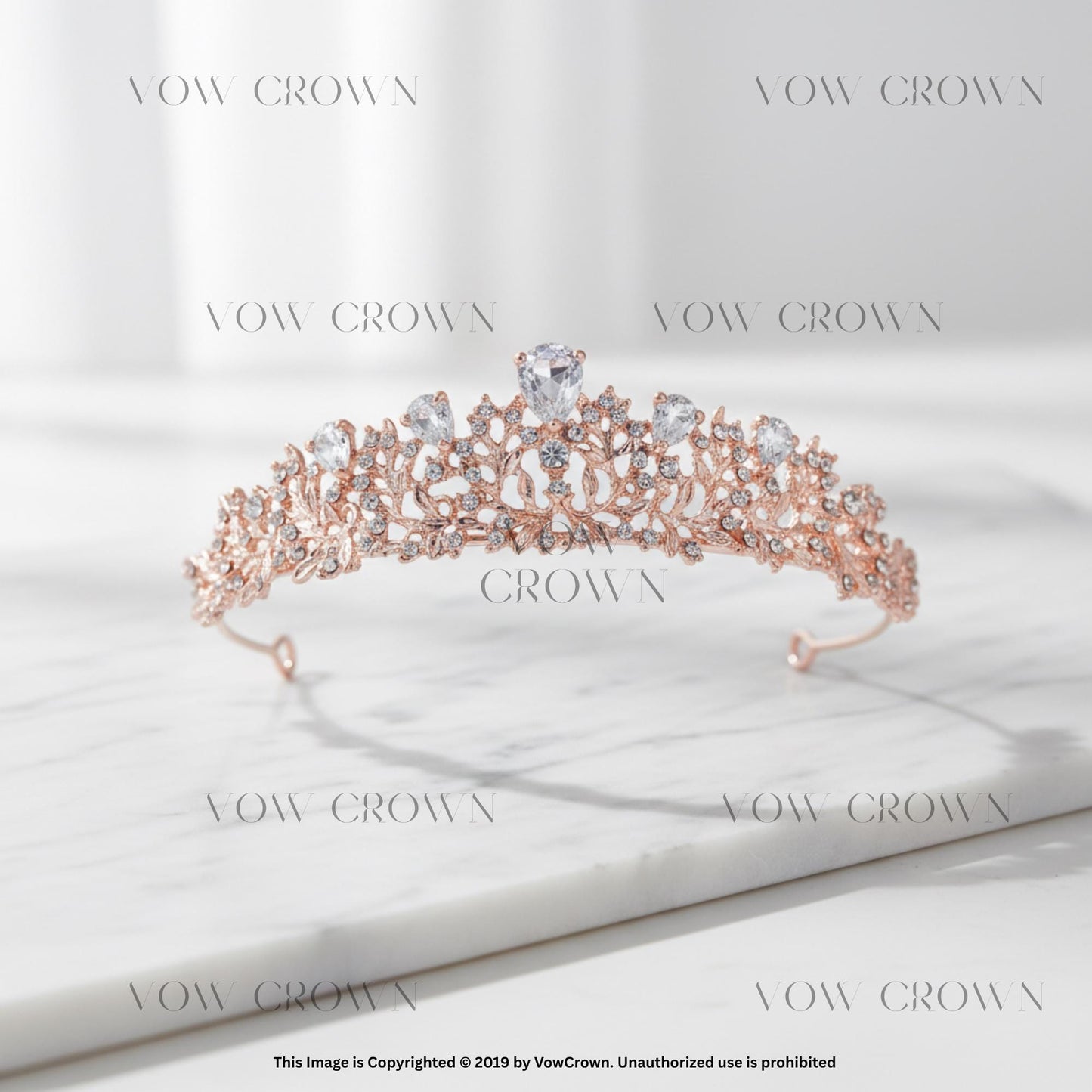 Royal Crystal Tiara Crown | Gold, Silver, Blue, Red, Green | Bride Wedding Pageant Queen Set