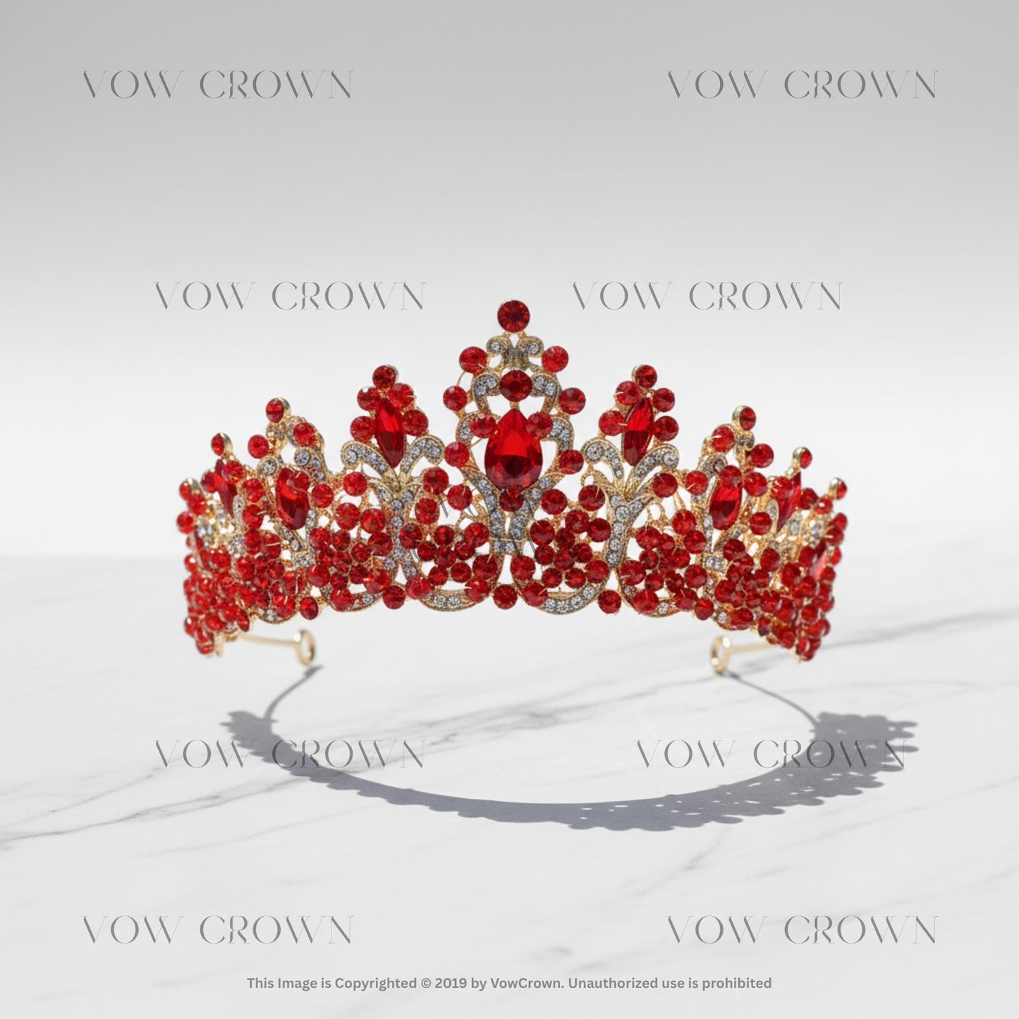 Emerald Green Crystal Crown | Rose Pink Rhinestone Crystal Tiara for Pageants