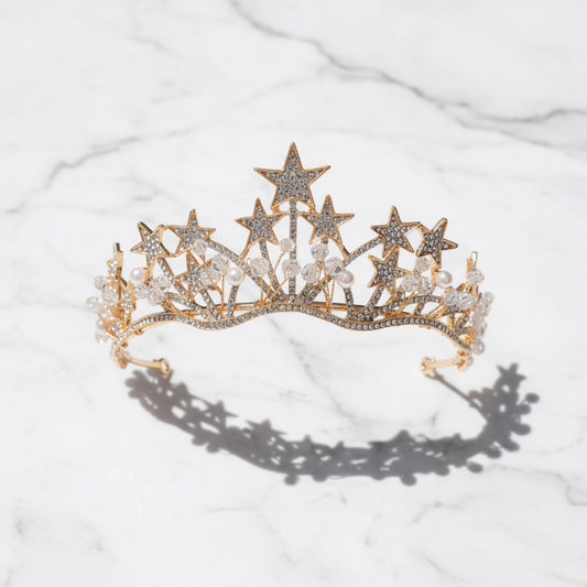 Opal Green Blue Crystal Bridal Crown | Royal Queen Tiaras Rhinestone Pageant Prom Diadem