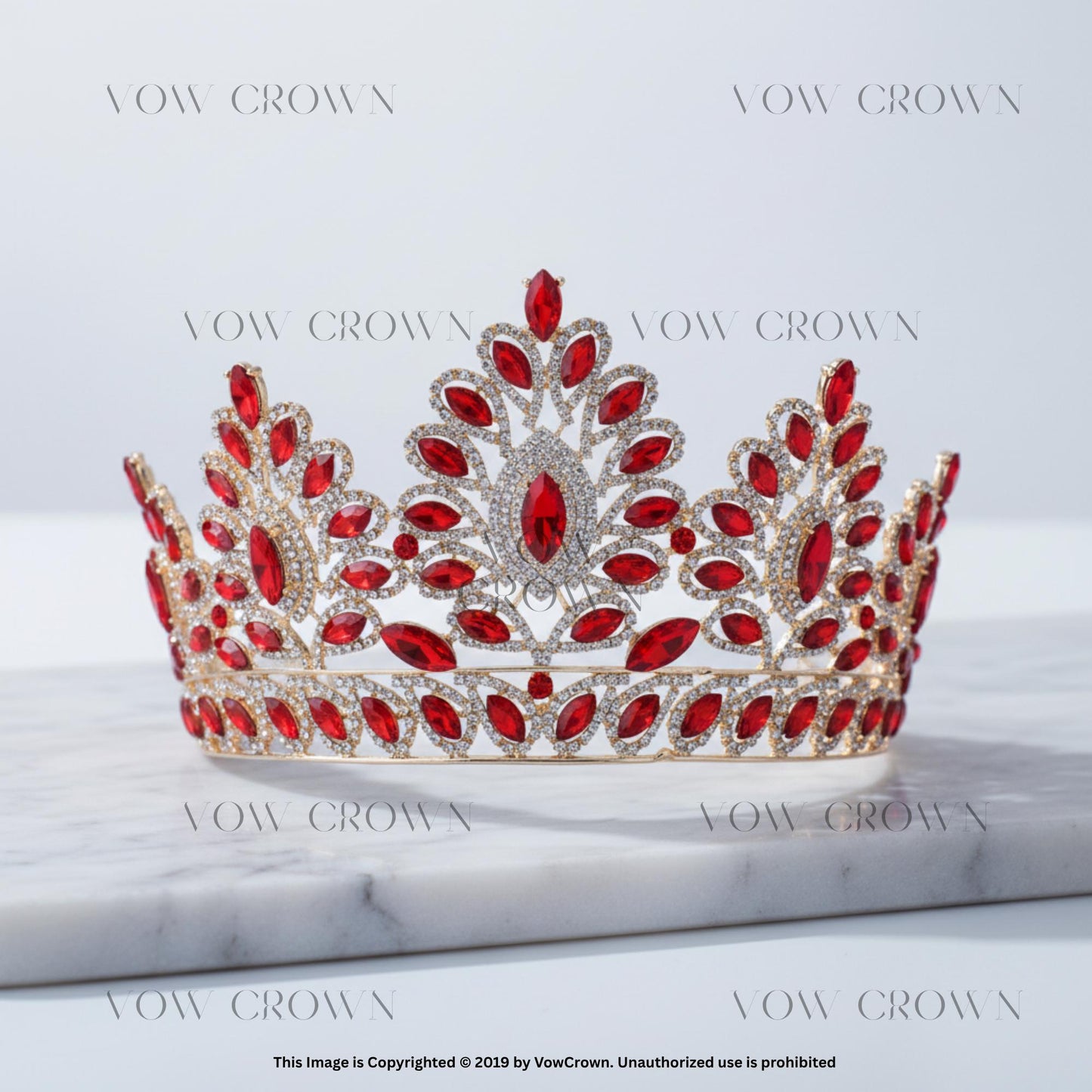 Opal Blue Green Peach Crystal Bridal Tiara | Luxury Rhinestone Tiara | Royal Queen Crown