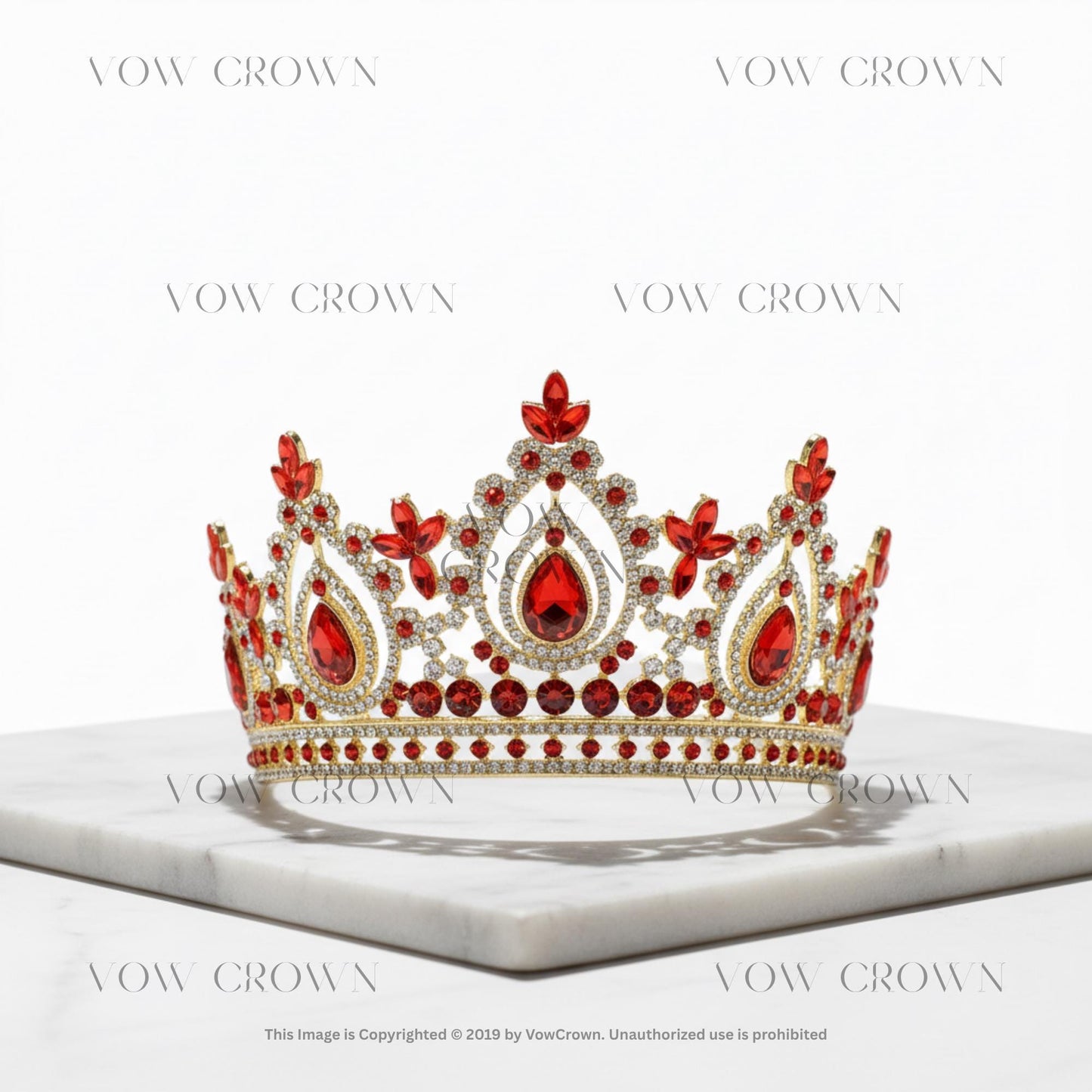 Imperial Amethyst Tiara | Gold Purple Crystal Crown for Pageant | Royalty Cosplay