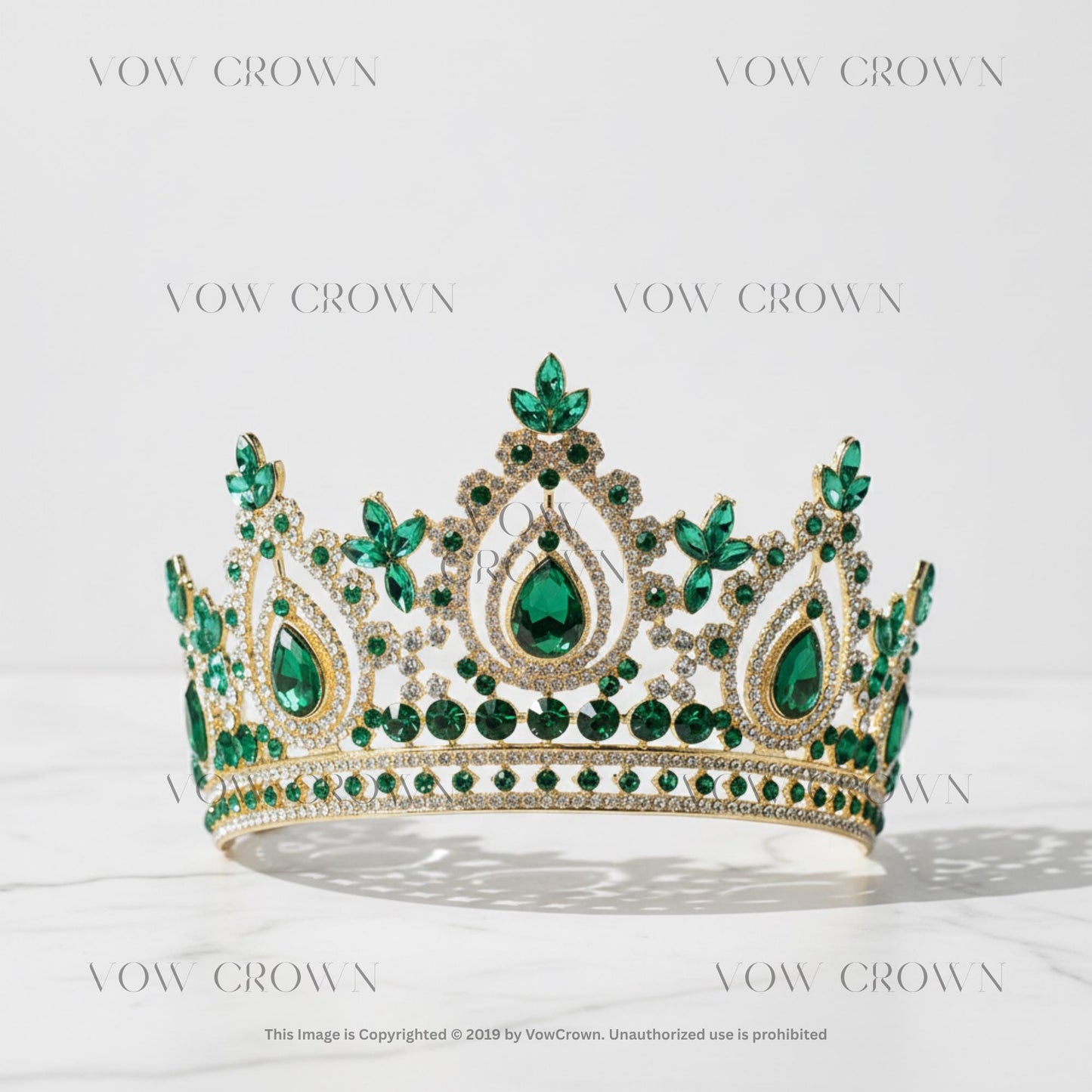 Imperial Amethyst Tiara | Gold Purple Crystal Crown for Pageant | Royalty Cosplay