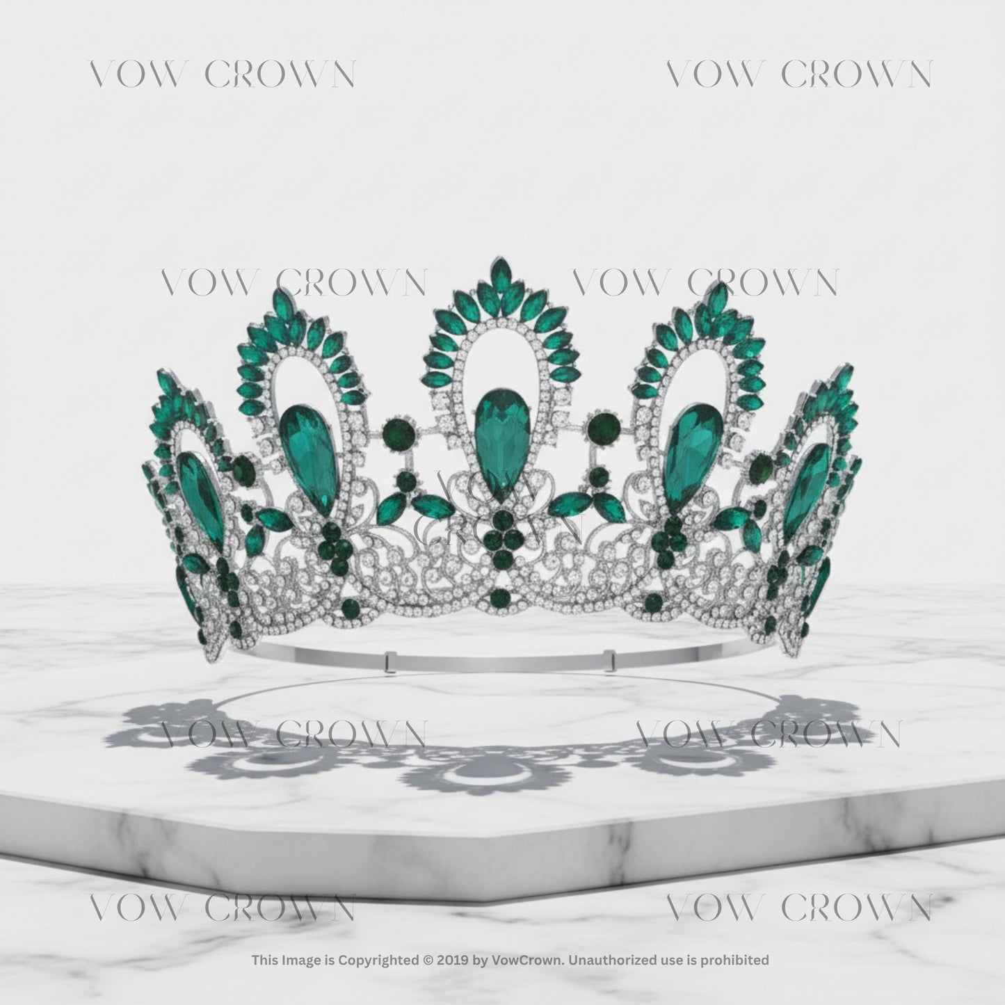 Citrine Yellow Big Crystal Royal Queen Diadem Tiara | Floral Wedding Crown | Prom Pageant Headpiece