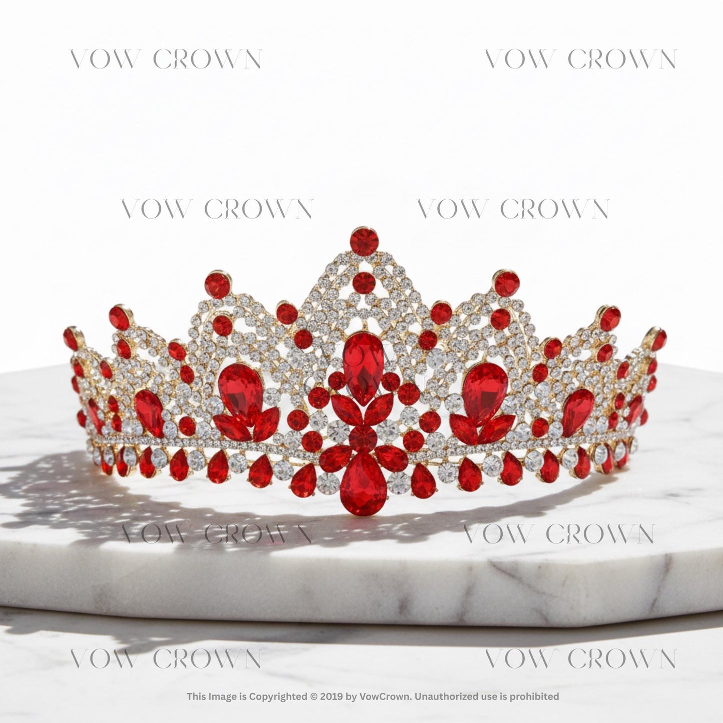 Golden Aurora AB Crystal Tiara | Iridescent Wedding Crown | Princess Birthday Pageant Headpiece