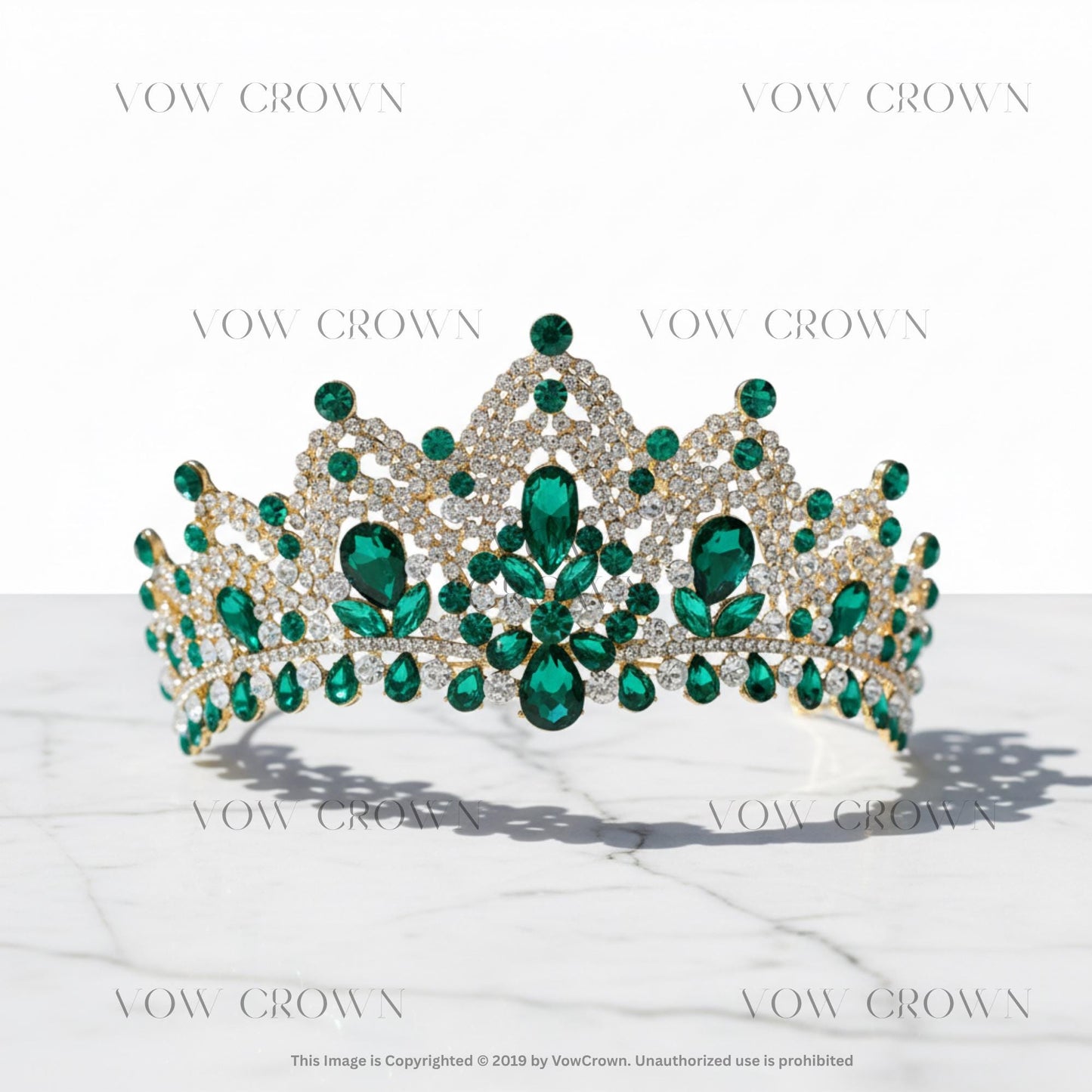 Golden Aurora AB Crystal Tiara | Iridescent Wedding Crown | Princess Birthday Pageant Headpiece