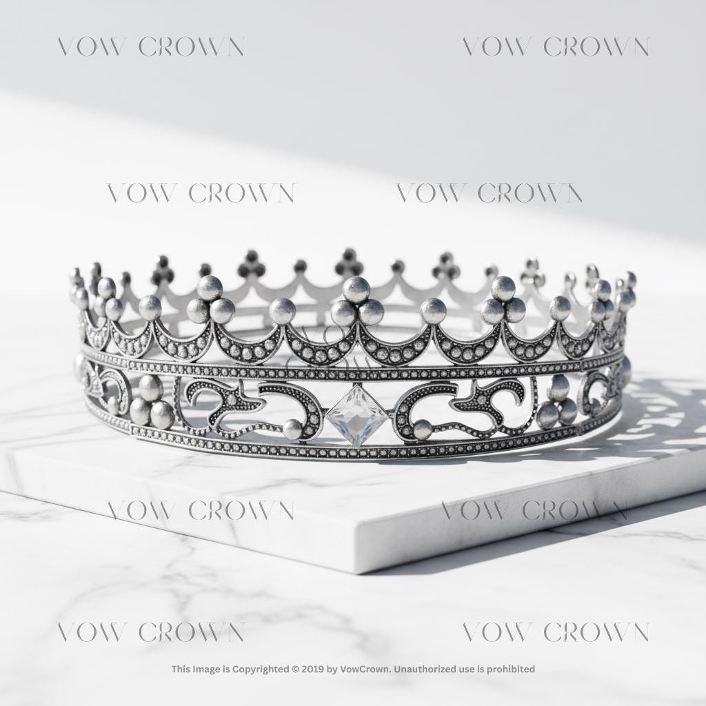 Antique Gold King Crown | Medieval Baroque Costume Headpiece