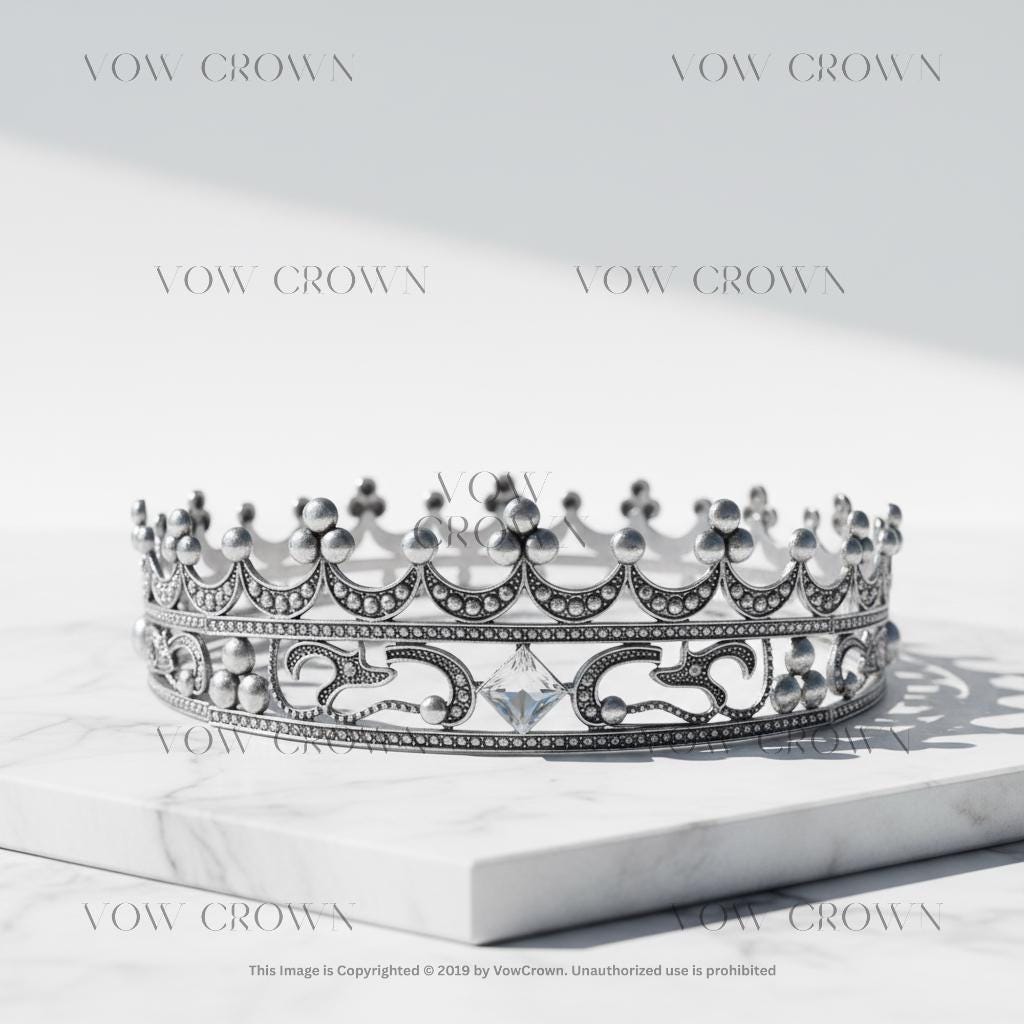 Antique Gold King Crown | Medieval Baroque Costume Headpiece