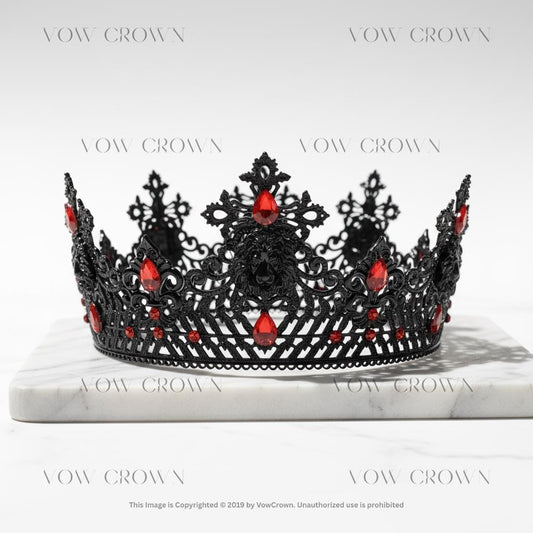 Black Gothic Crown | Lion Head, Regal Renaissance Headpiece