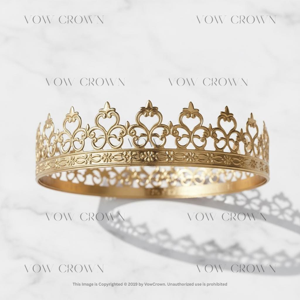 Gold King Crown | Medieval Renaissance Cosplay, Stag Crown