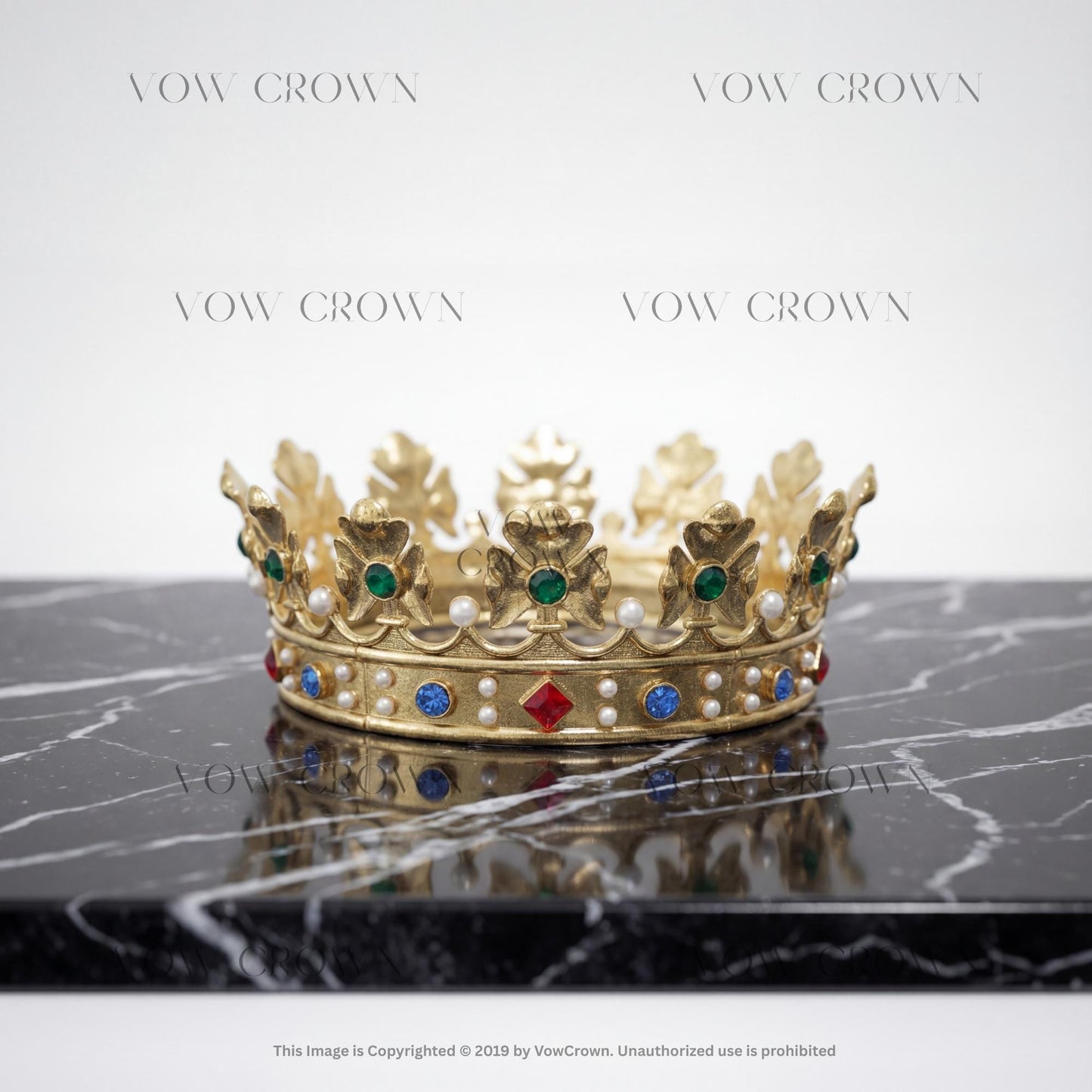 Vintage Royal King Crown: Gold Costume Party Tiara