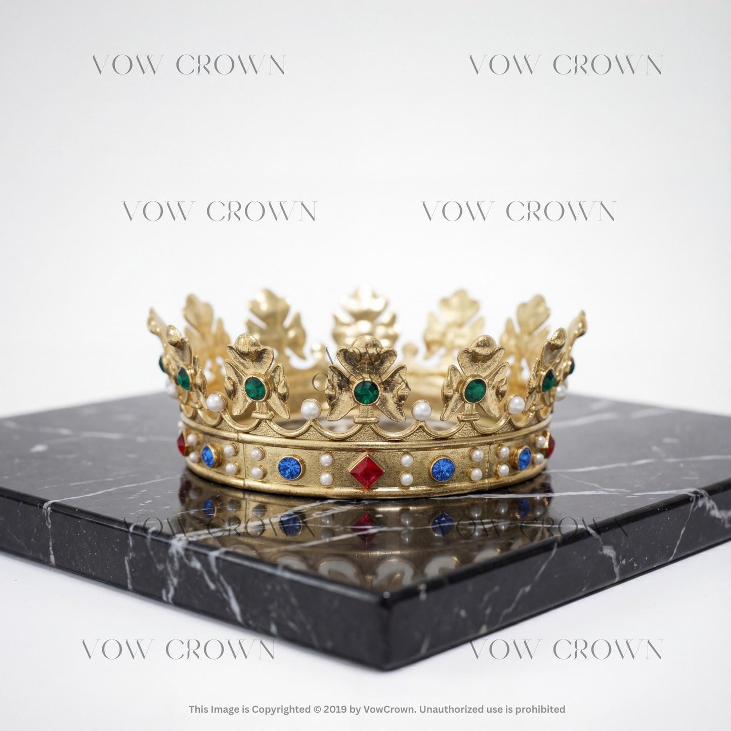 Vintage Royal King Crown: Gold Costume Party Tiara