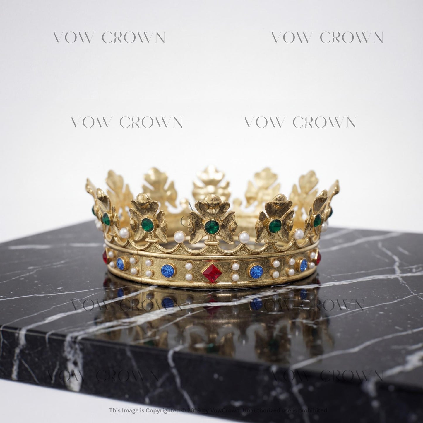 Vintage Royal King Crown: Gold Costume Party Tiara